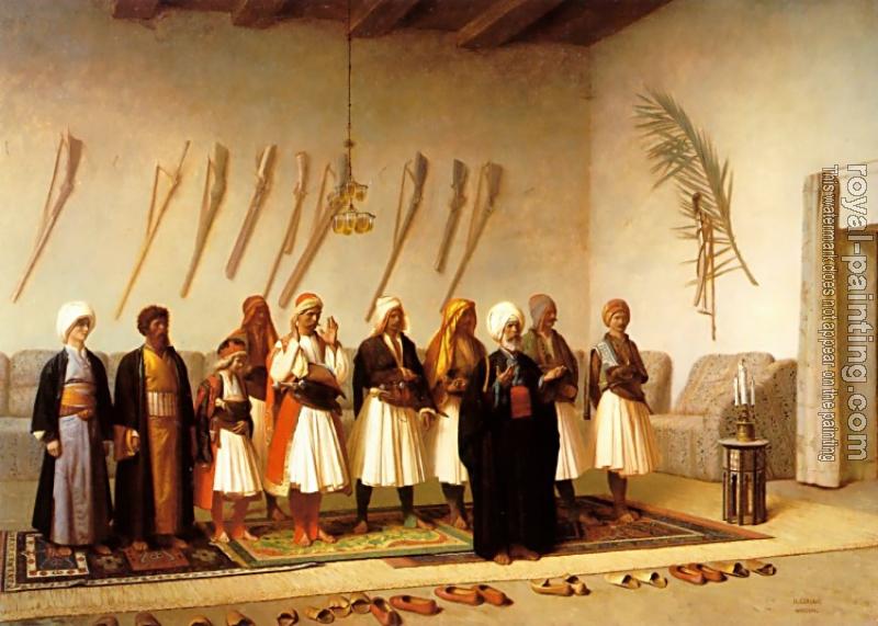 Jean-Leon Gerome : Prayer in the House of an Arnaut Chief